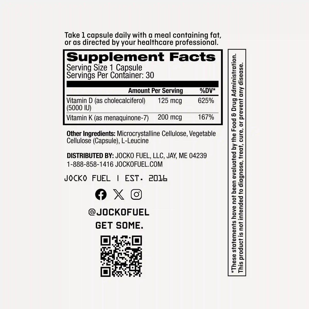 Vitamin D3 + K2