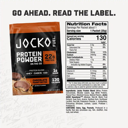 Protein Powder On-the-Go Packs (10-Pack)