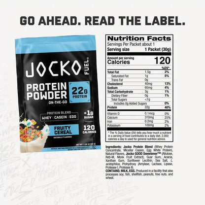 Protein Powder On-the-Go Packs (10-Pack)