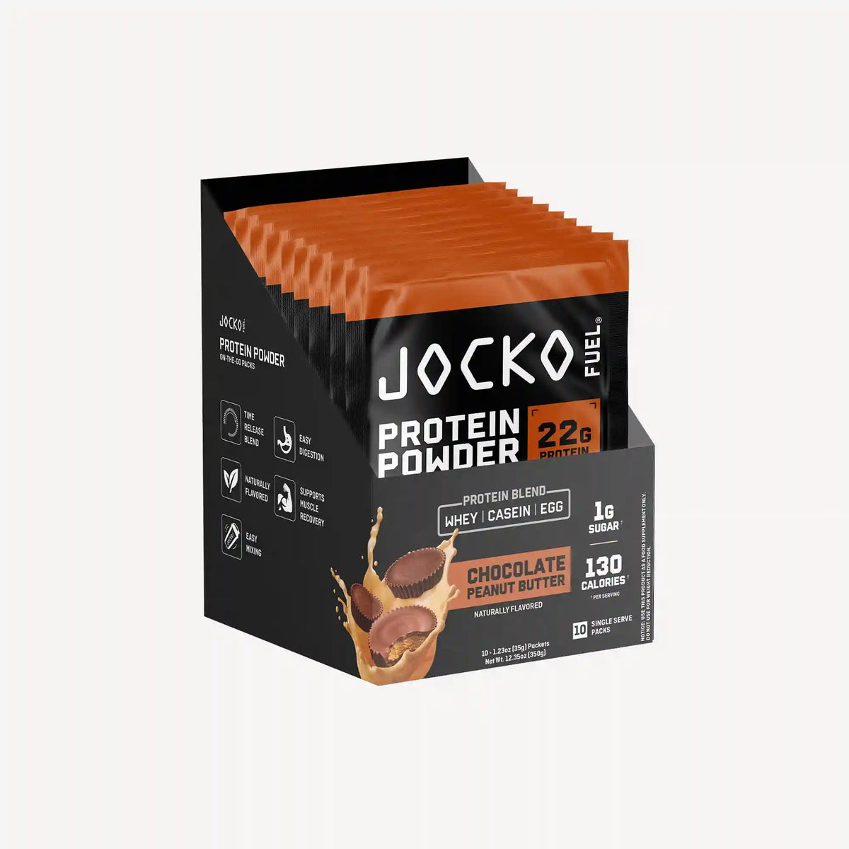 Protein Powder On-the-Go Packs (10-Pack)